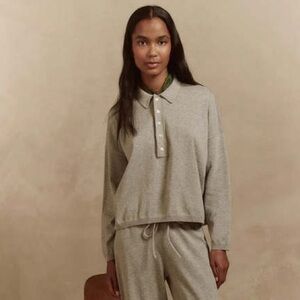 The Great Polo Sweater Heather Gray Size 0 - US XS